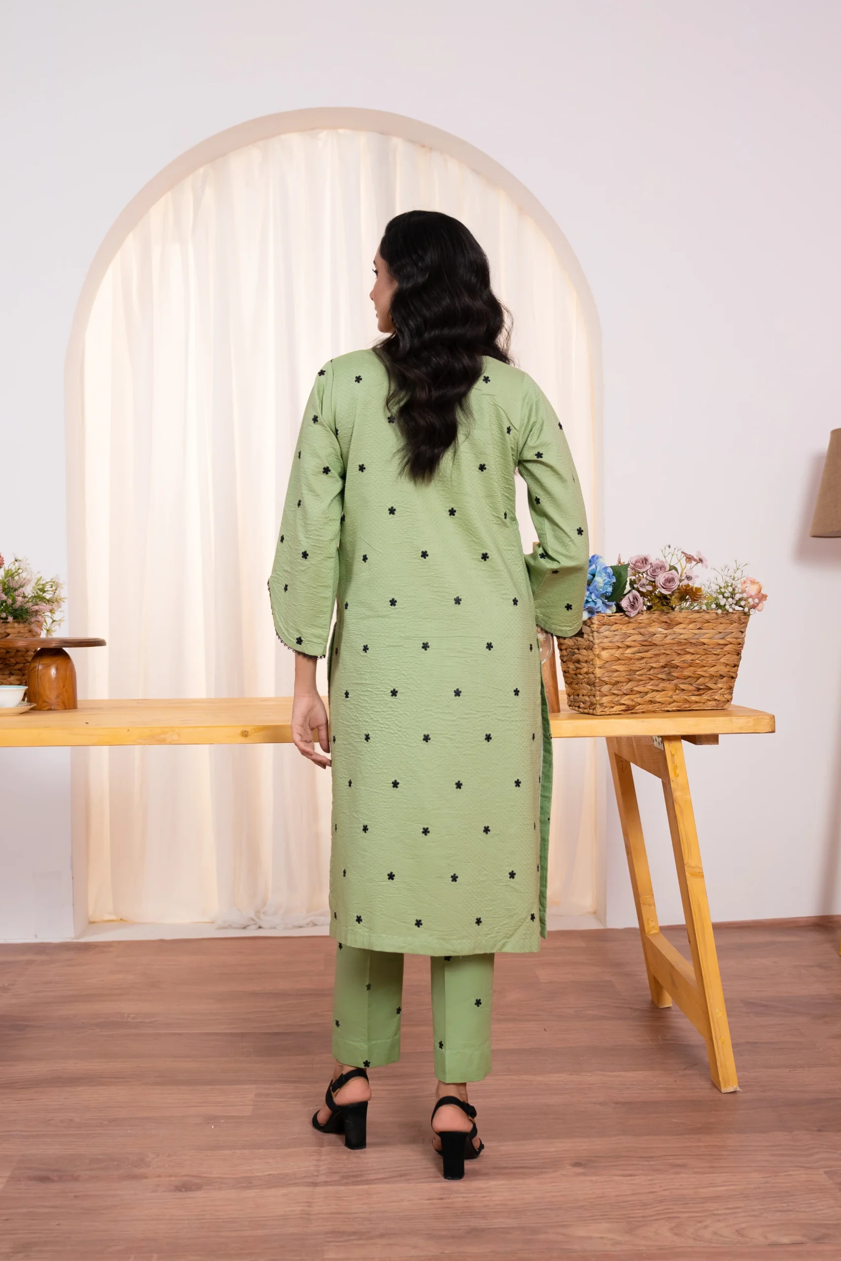 Lawn Embroidered 2PC Dress - LR6 - Image 2